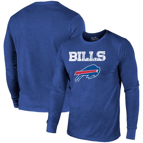 Buffalo Bills '47 Franklin Wooster Throwback Long Sleeve Hoodie T-Shirt - Heathered Gray. . Mens buffalo bills shirt